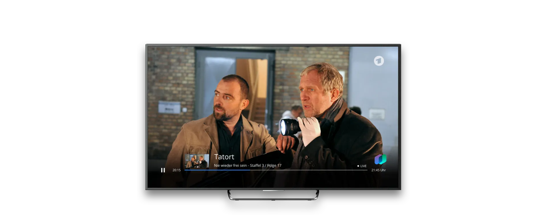 So gehts Stage Google Chromecast Desktop@2x ARD Livestream in der waipu.tv App für den Chromecast