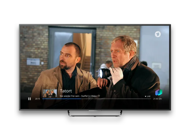 ARD Livestream in der waipu.tv App für den Chromecast