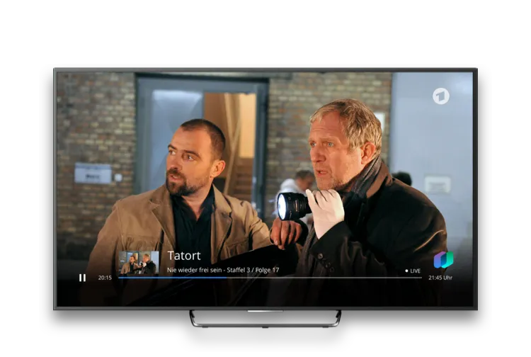So gehts Stage Google Chromecast Mobile@2x ARD Livestream in der waipu.tv App für den Chromecast