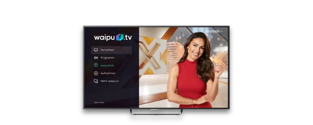 RTL Livestream in der waipu.tv App auf dem Smart TV