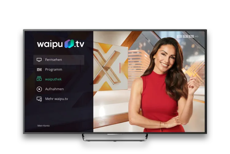 RTL Livestream in der waipu.tv App auf dem Smart TV