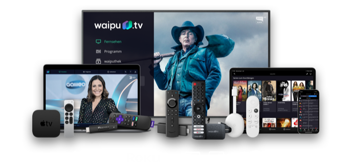 Fernsehen auf all Ihren Geräten mit waipu.tv