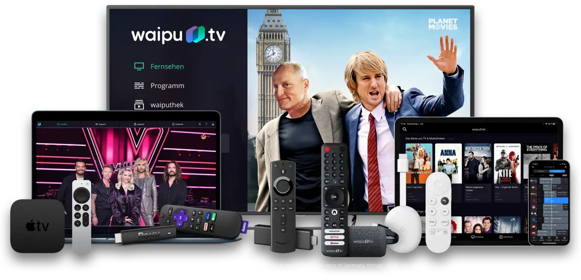 waipu.tv - Fernsehen wie noch nie: Live TV Streaming