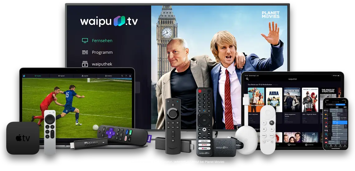waipu.tv 4K Stick inklusive 1 Jahr Fernsehen geschenkt - für nur 59,99€ einmalig statt 211€