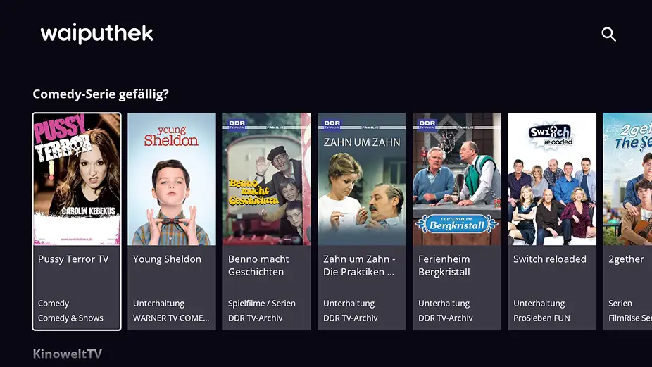 waipu.tv Stick | Inkl. Fernbedienung mit Beleuchtung | Fernsehen über WLAN | LAN | HDMI | 4K | HDR10 | Dolby Atmos | Voucher für 3 Monate 300 TV-Sender & 40.000 Filme & Serien waipu.tv Stick | Inkl. Fernbedienung mit Beleuchtung | Fernsehen über WLAN | LAN | HDMI | 4K | HDR10 | Dolby Atmos | Voucher für 3 Monate 300 TV-Sender & 40.000 Filme & Serien