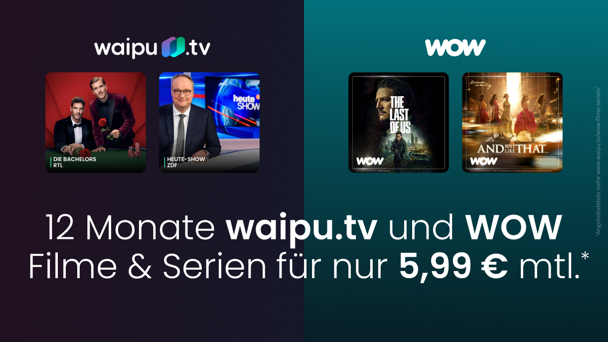 Exklusives Startangebot: Perfect Plus mit WOW Filme & Serien für nur 5,99 Euro.*