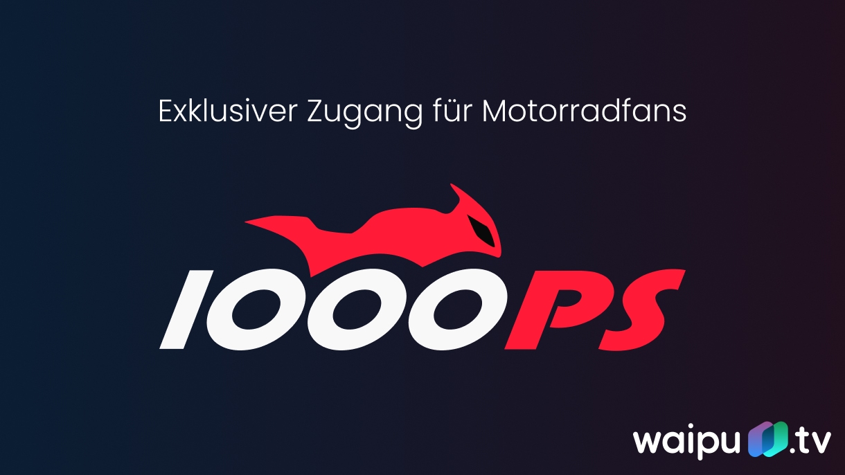 waipu.tv gibt Vollgas und startet exklusiv mit 1000 PS den ersten 24/7 Motorrad-Kanal.