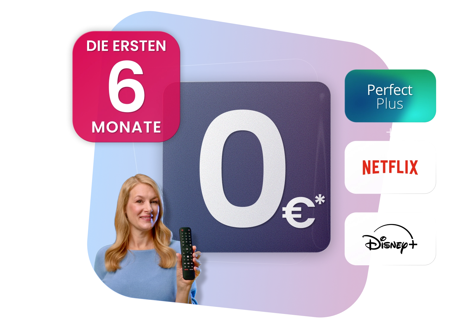 Waipu.tv mit Netflix Standard mit Werbung