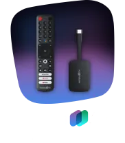 waipu.tv 4K Stick - TV-Streaming Stick mit Fernbedienung.